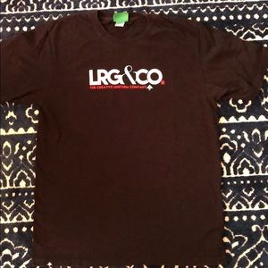 LRG Lifted Research Group Black Logo T-shirt.